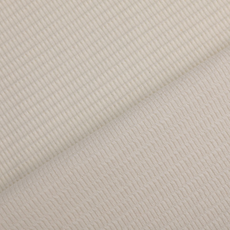 32s CVC + 21s T/C Slub + 30D Spandex Waffle Knit