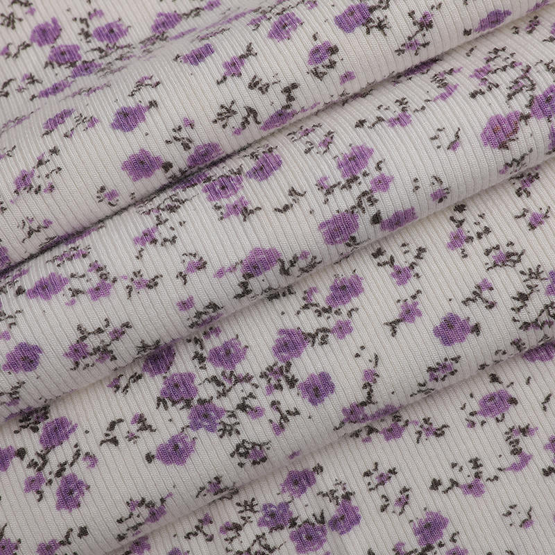 30s R + 30D Full-Plated 2x2 Spandex Rib Knit