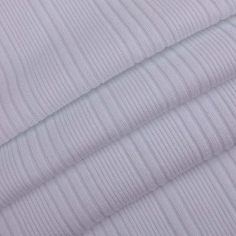 32s JC + 40D Full-Plated Irregular Drop Needle Spandex Rib Knit